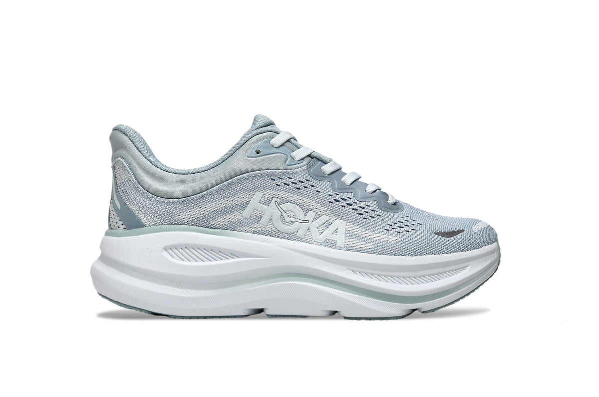 HOKA Light Gray Mesh Sneakers